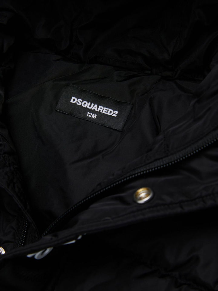Giubbotto nero per neonato DQ3084D00BN DQ900 Dsquared2 Kids 