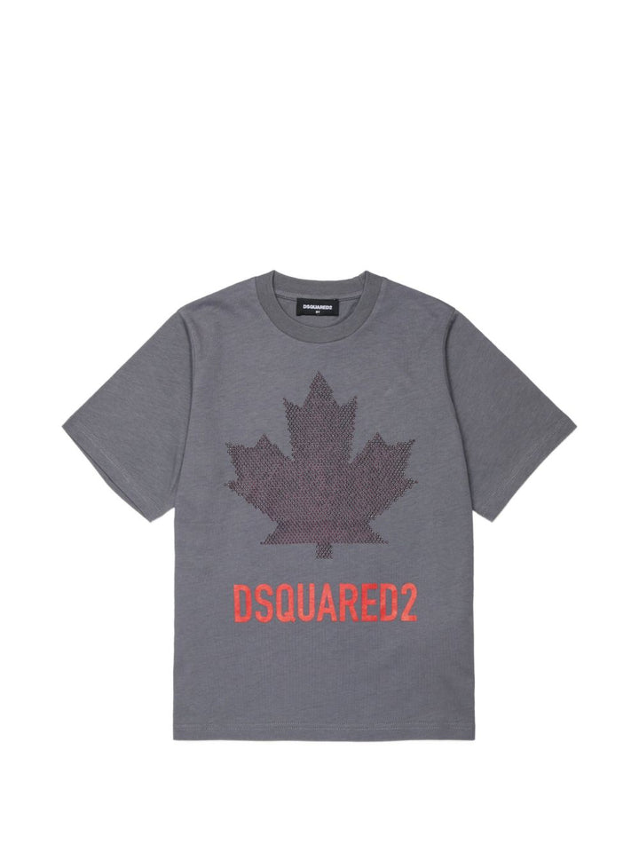 T-shirt grigio per bambino DQ3434D0AJ5 DQ913 Dsquared2 Kids 