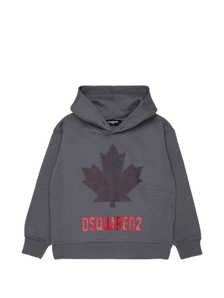 Felpa grigia per bambino DQ3435D0AJ6 DQ913 Dsquared2 Kids 