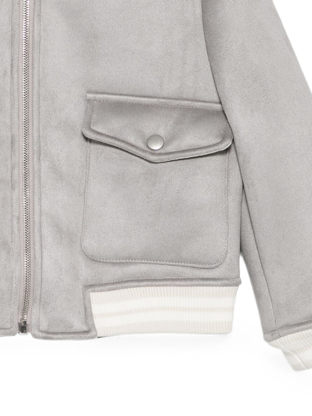 Giacca grigia per bambina EZ2I27H0078 908 Eleventy Kids 