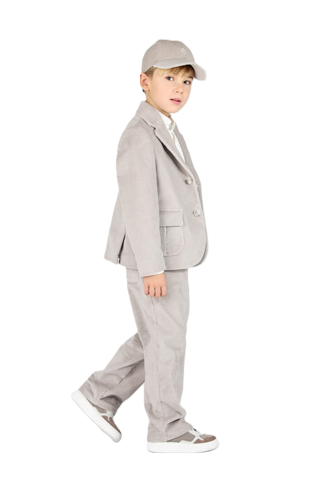 Giacca grigio chiaro per bambino EZ2I54V0188 900 Eleventy Kids 