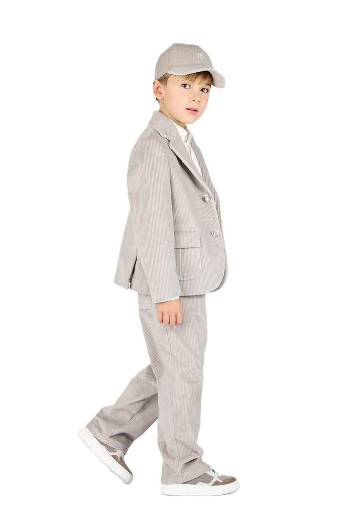 Giacca grigio chiaro per bambino EZ2I54V0188 900 Eleventy Kids 