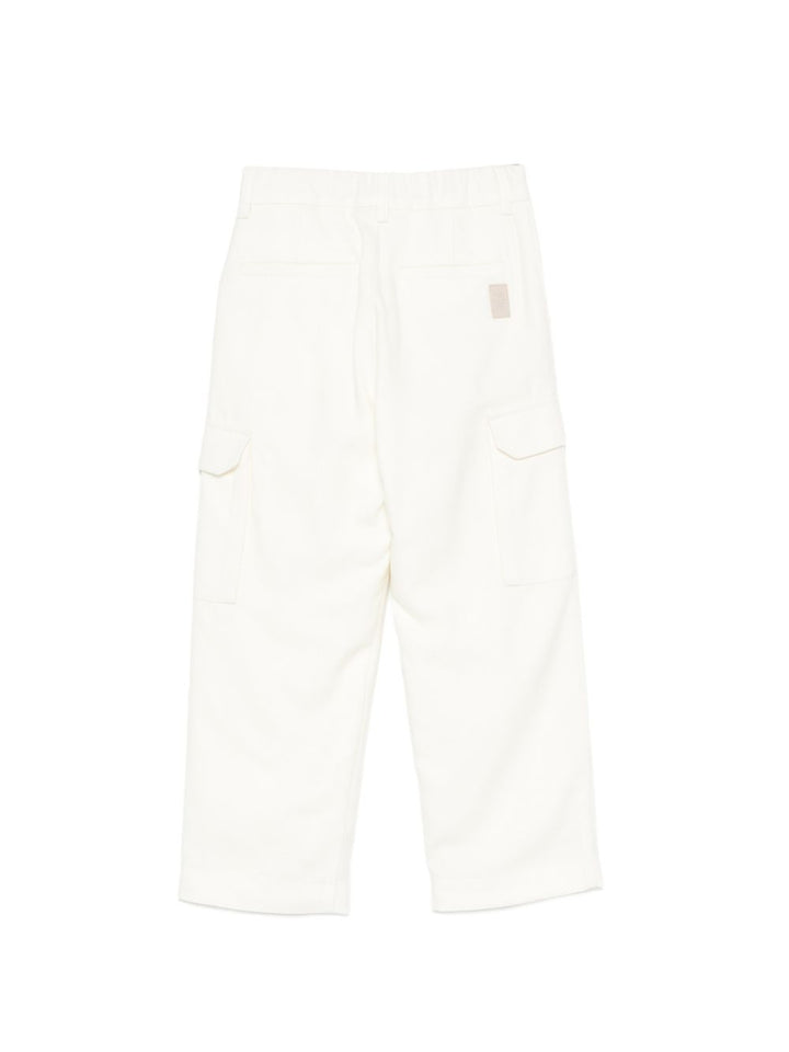 Pantalone ivory per bambino EZ6H90I0233 101 Eleventy Kids 