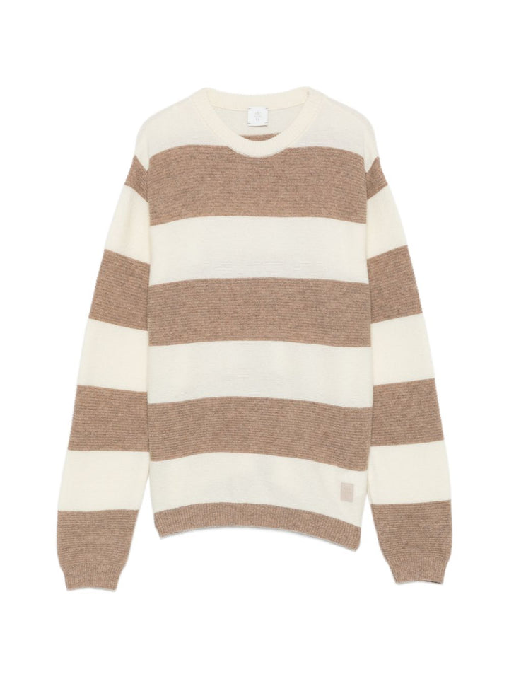 Maglione beige marrone per bambino EZ9H80Z2498 101MA Eleventy Kids 