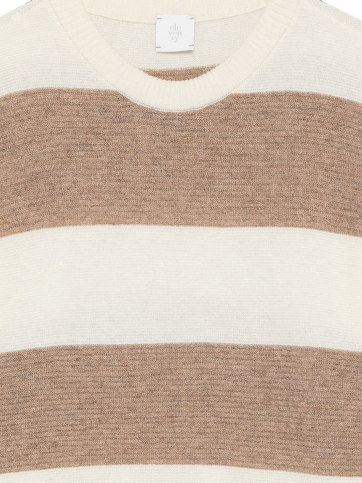 Maglione beige marrone per bambino EZ9H80Z2498 101MA Eleventy Kids 