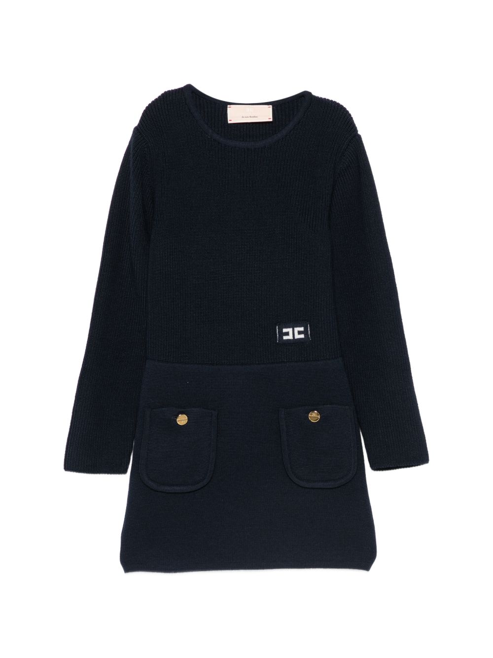Abito blu notte per bambina EFAB681CFL159 4462 Elisabetta Franchi Kids 