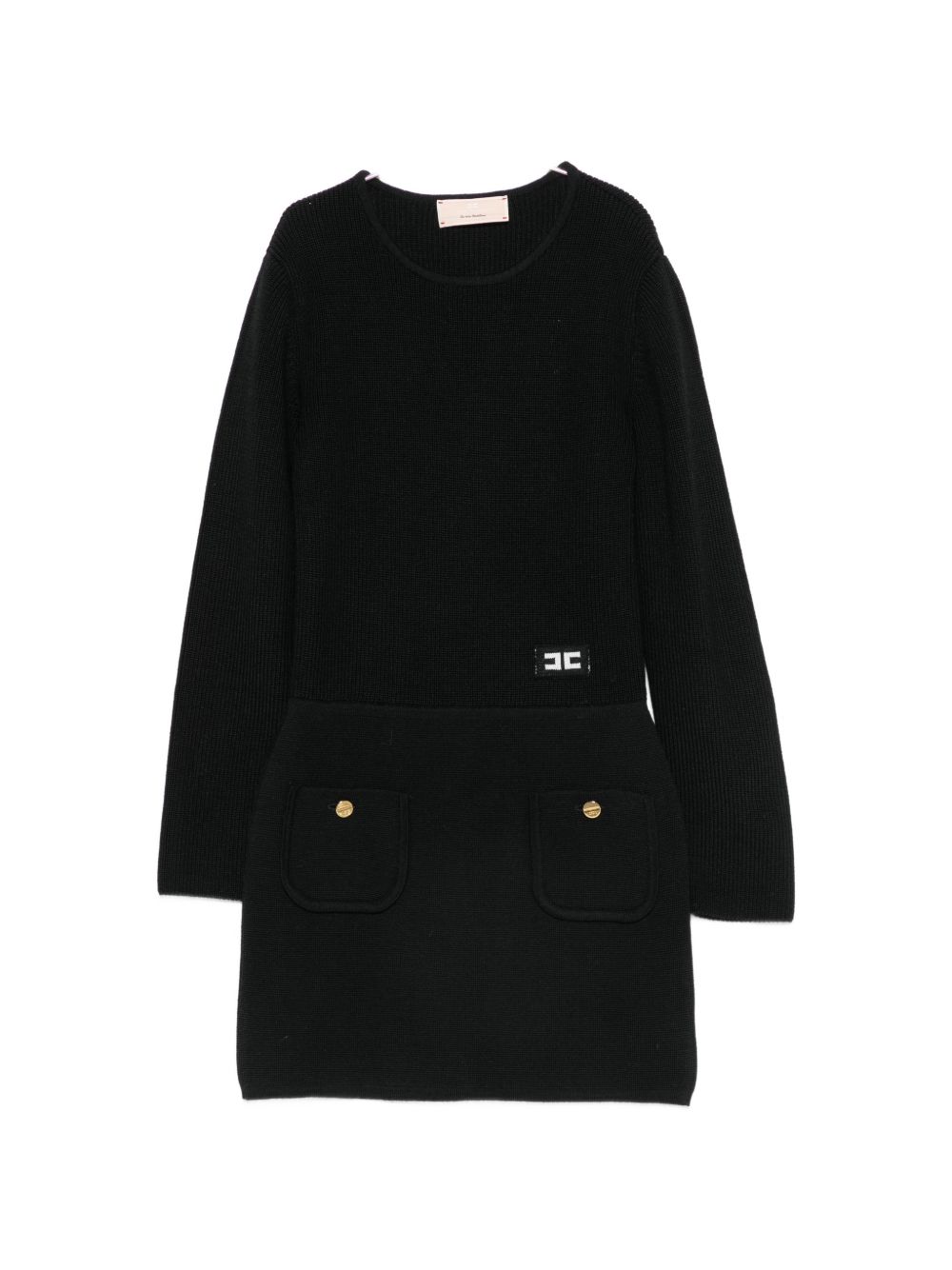 Abito nero per bambina EFAB681CFL159 N101 Elisabetta Franchi Kids 