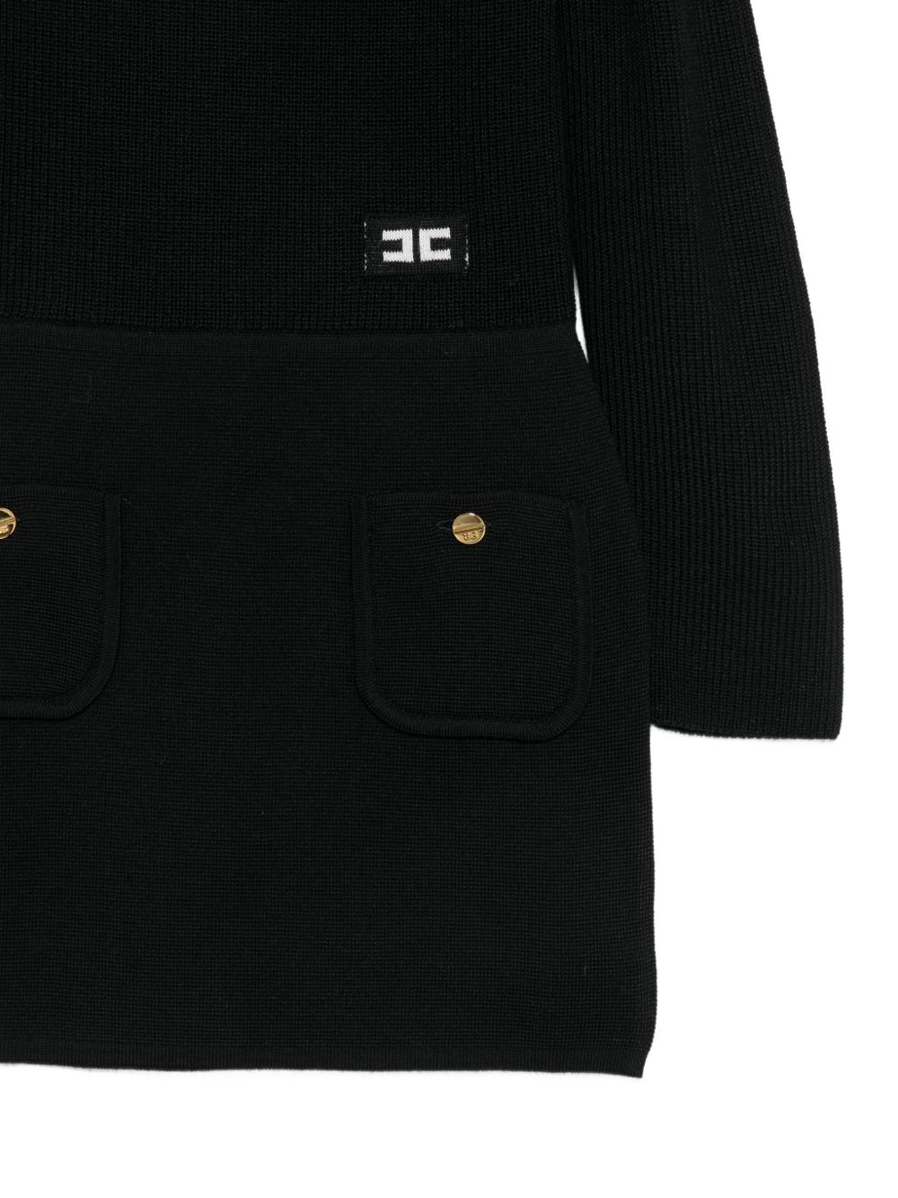 Abito nero per bambina EFAB681CFL159 N101 Elisabetta Franchi Kids 