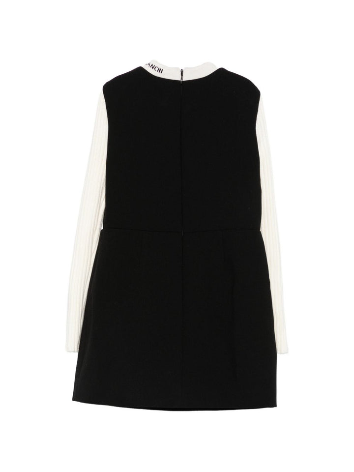 Abito nero/bianco per bambina EFAB6900GA022 D848 Elisabetta Franchi Kids 
