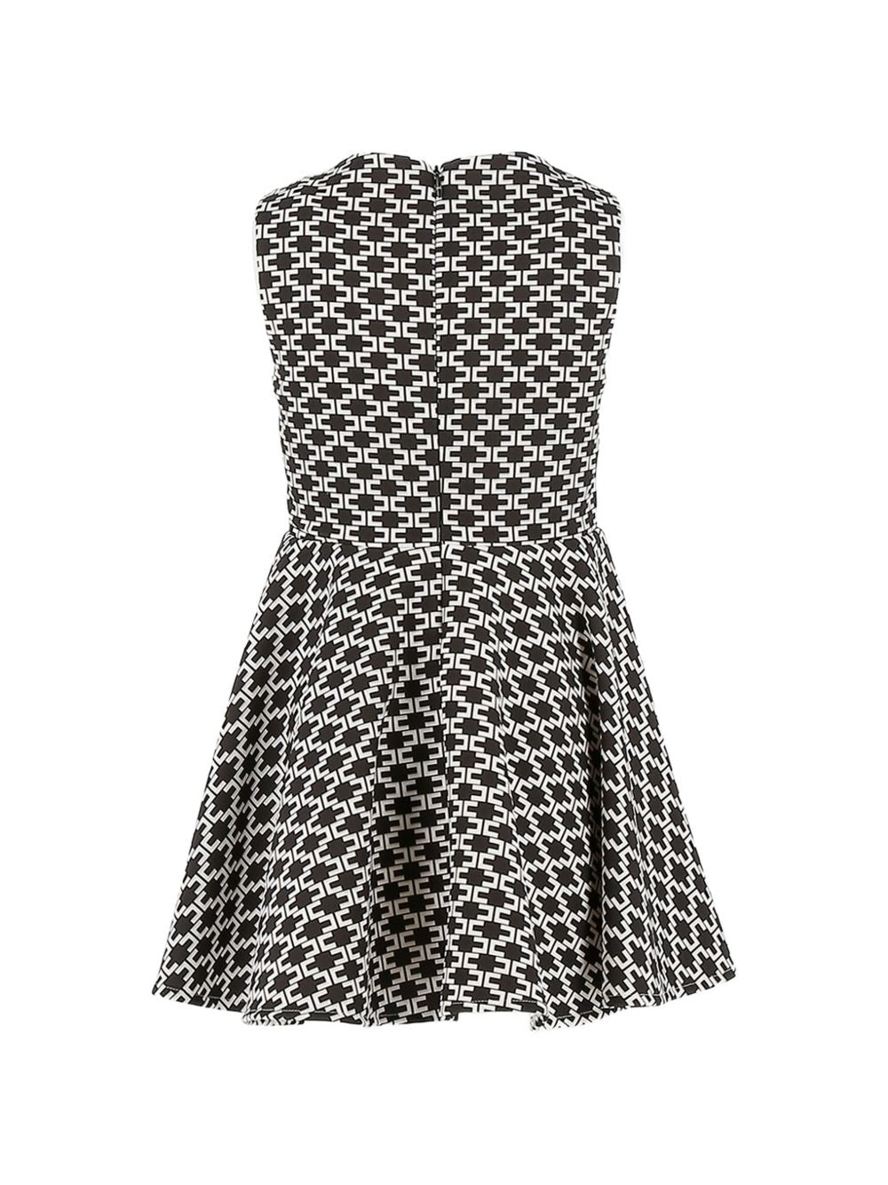 Abito nero/bianco per bambina EFAB6920GA039 D948 Elisabetta Franchi Kids 