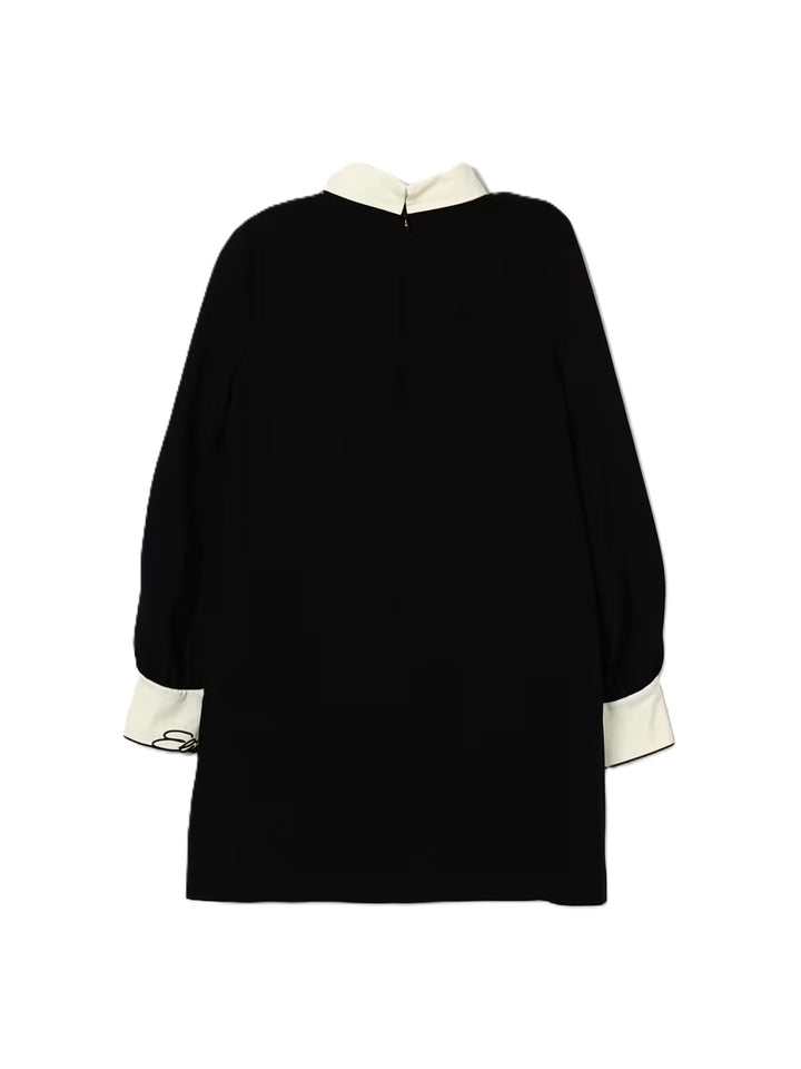 Abito nero/avorio per bambina EFAB6950GA022 N100 Elisabetta Franchi Kids 