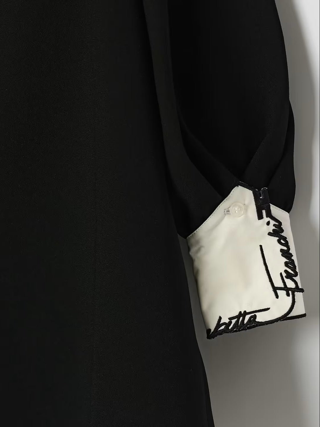 Abito nero/avorio per bambina EFAB6950GA022 N100 Elisabetta Franchi Kids 