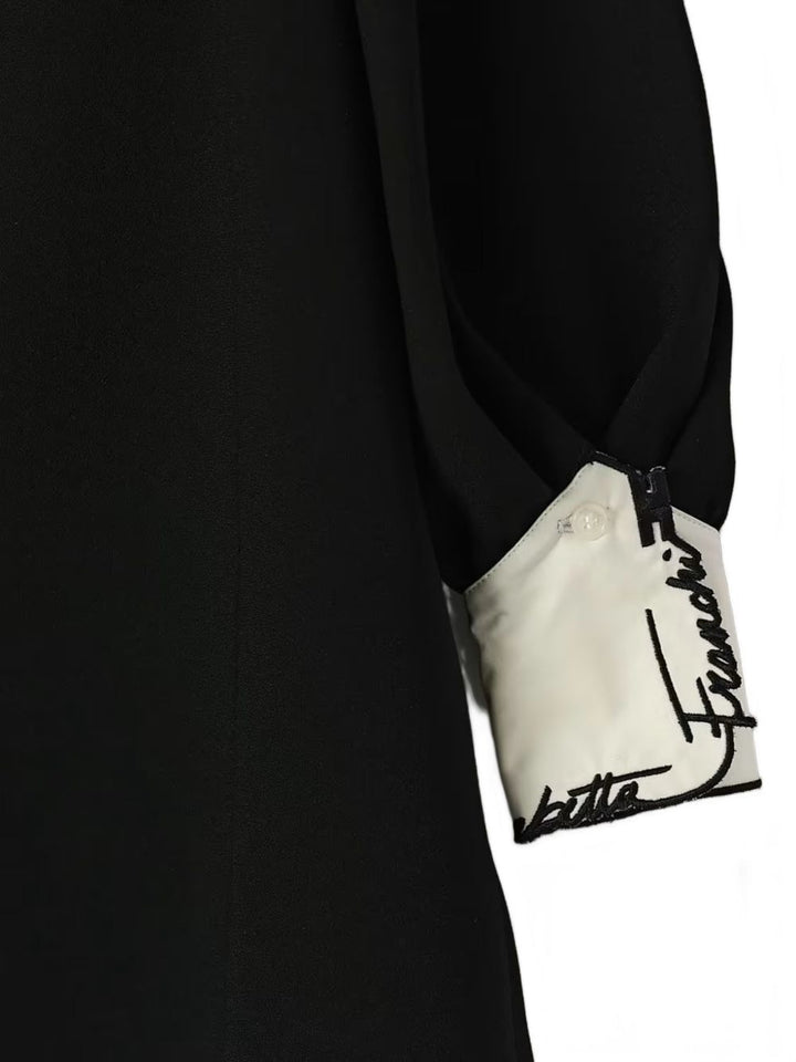 Abito nero/avorio per bambina EFAB6950GA022 N100 Elisabetta Franchi Kids 