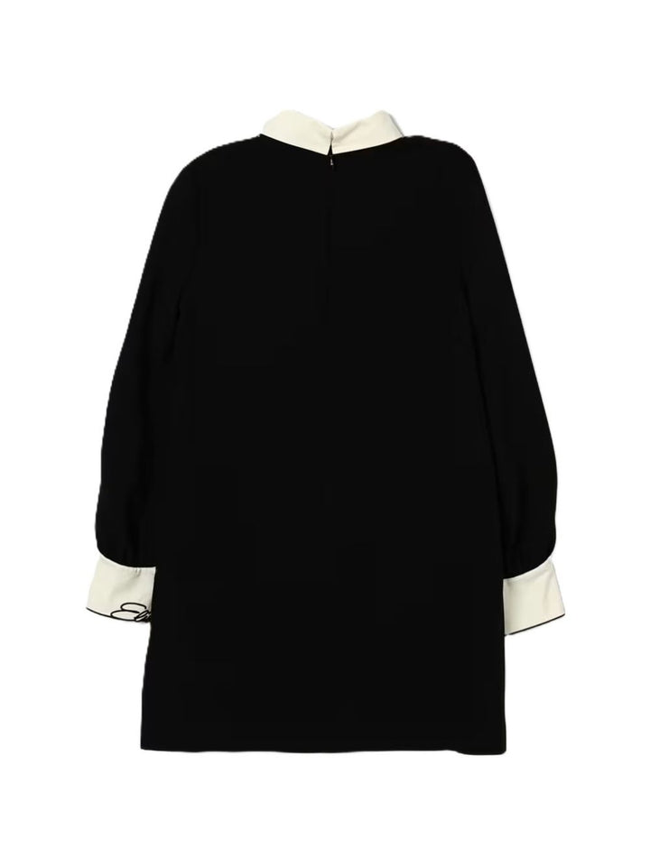 Abito nero/avorio per bambina EFAB6950GA022 N100 Elisabetta Franchi Kids 