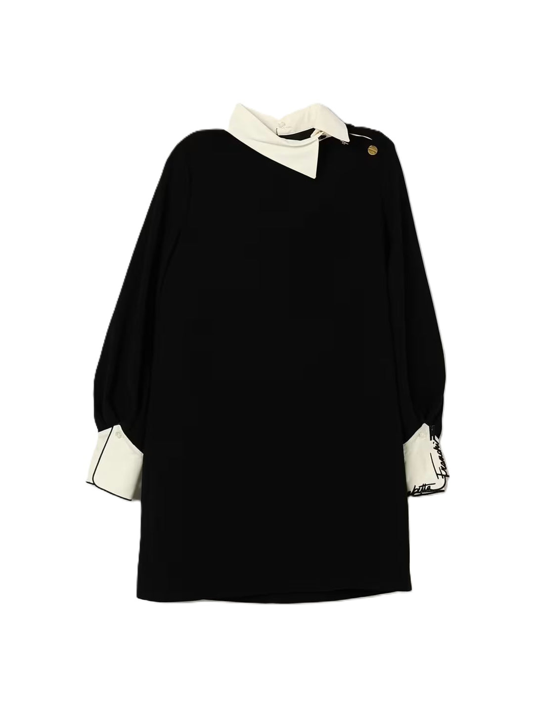 Abito nero/avorio per bambina EFAB6950GA022 N100 Elisabetta Franchi Kids 