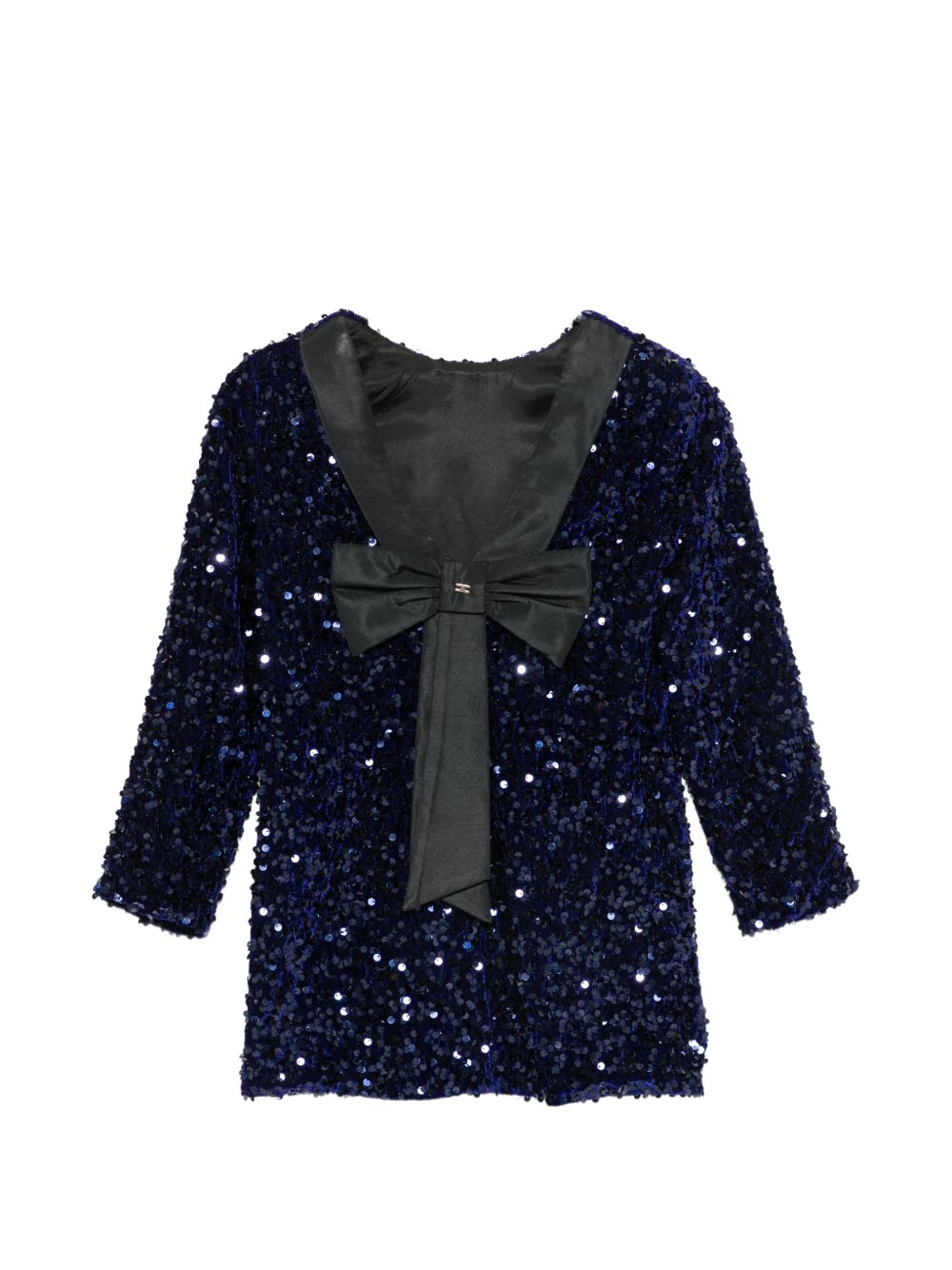Abito blu/nero per bambina EFAB7010TV093 4002 Elisabetta Franchi Kids 