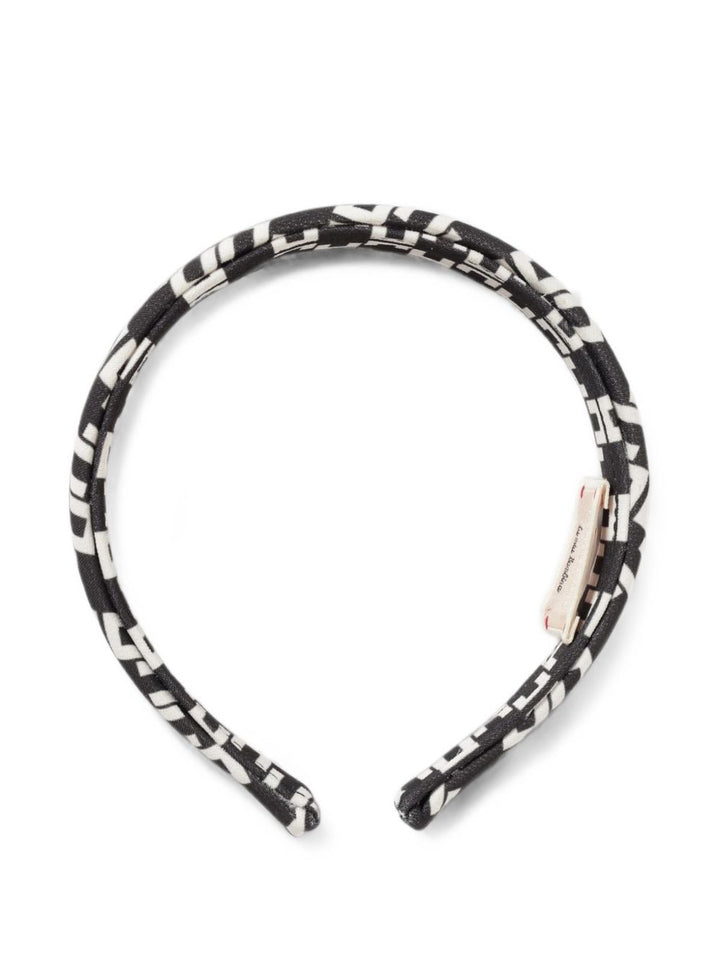 Cerchietto nero/bianco per bambina EFAV1080GA039 D748 Elisabetta Franchi Kids 