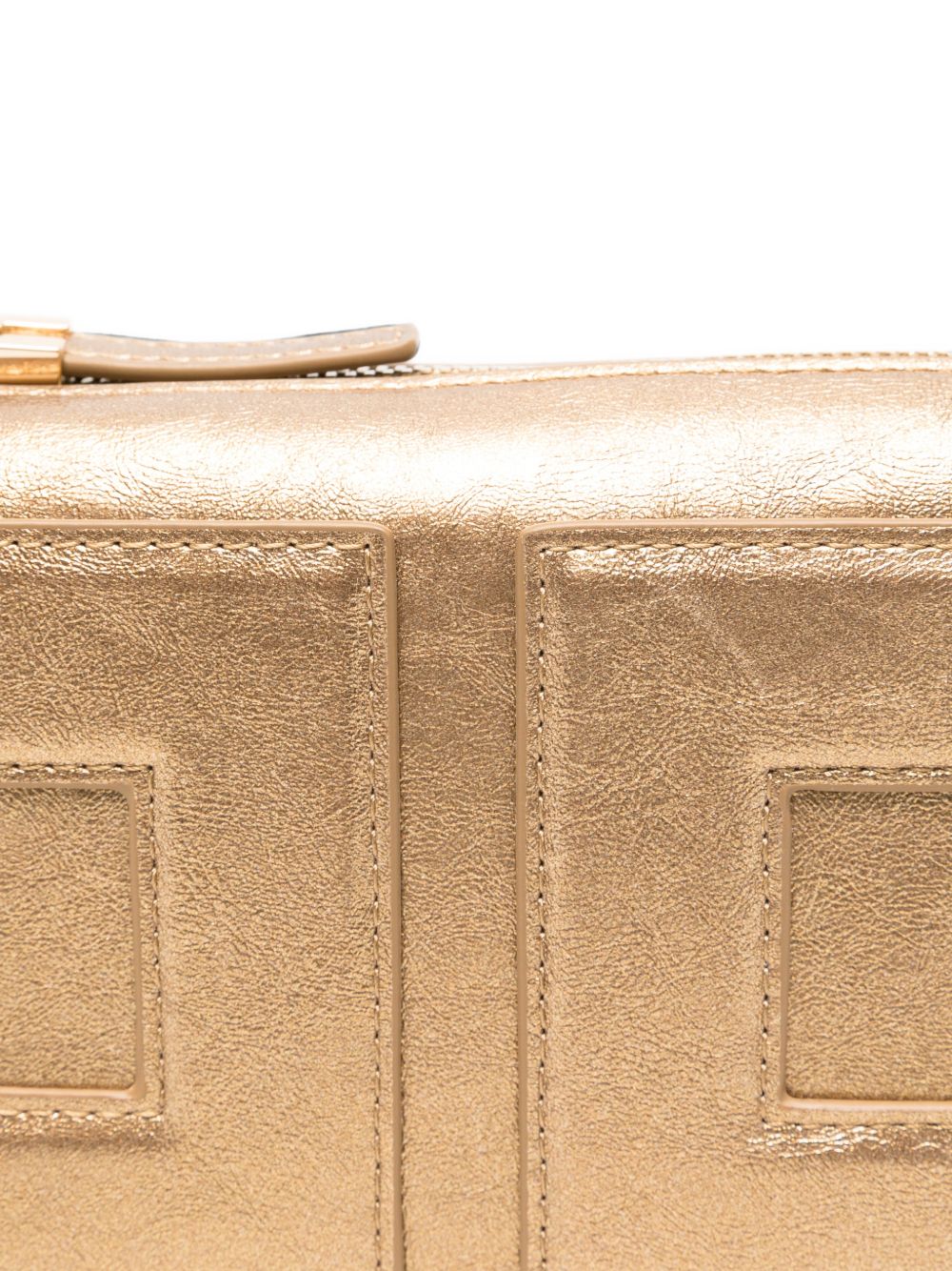 Borsa metallizzata oro per bambina EFBO120CTV132 2165 Elisabetta Franchi Kids 