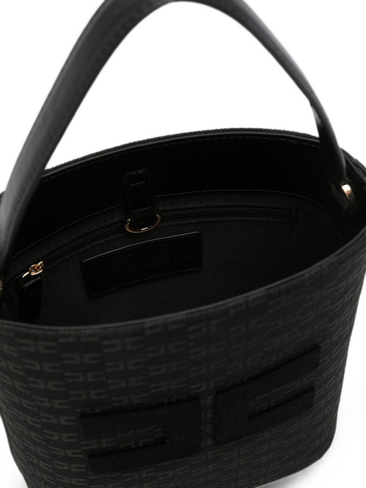 Borsa nera per bambina EFBO121CTV157 N000 Elisabetta Franchi Kids 