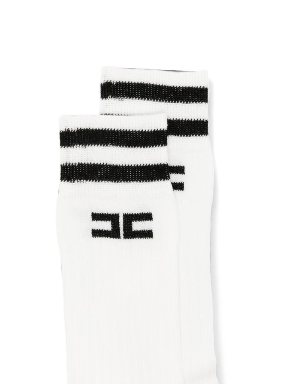 Calze bianco/nero per bambina EFCZ006CTV061 0077 Elisabetta Franchi Kids 