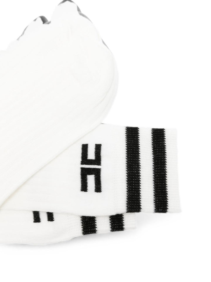 Calze bianco/nero per bambina EFCZ006CTV061 0077 Elisabetta Franchi Kids 