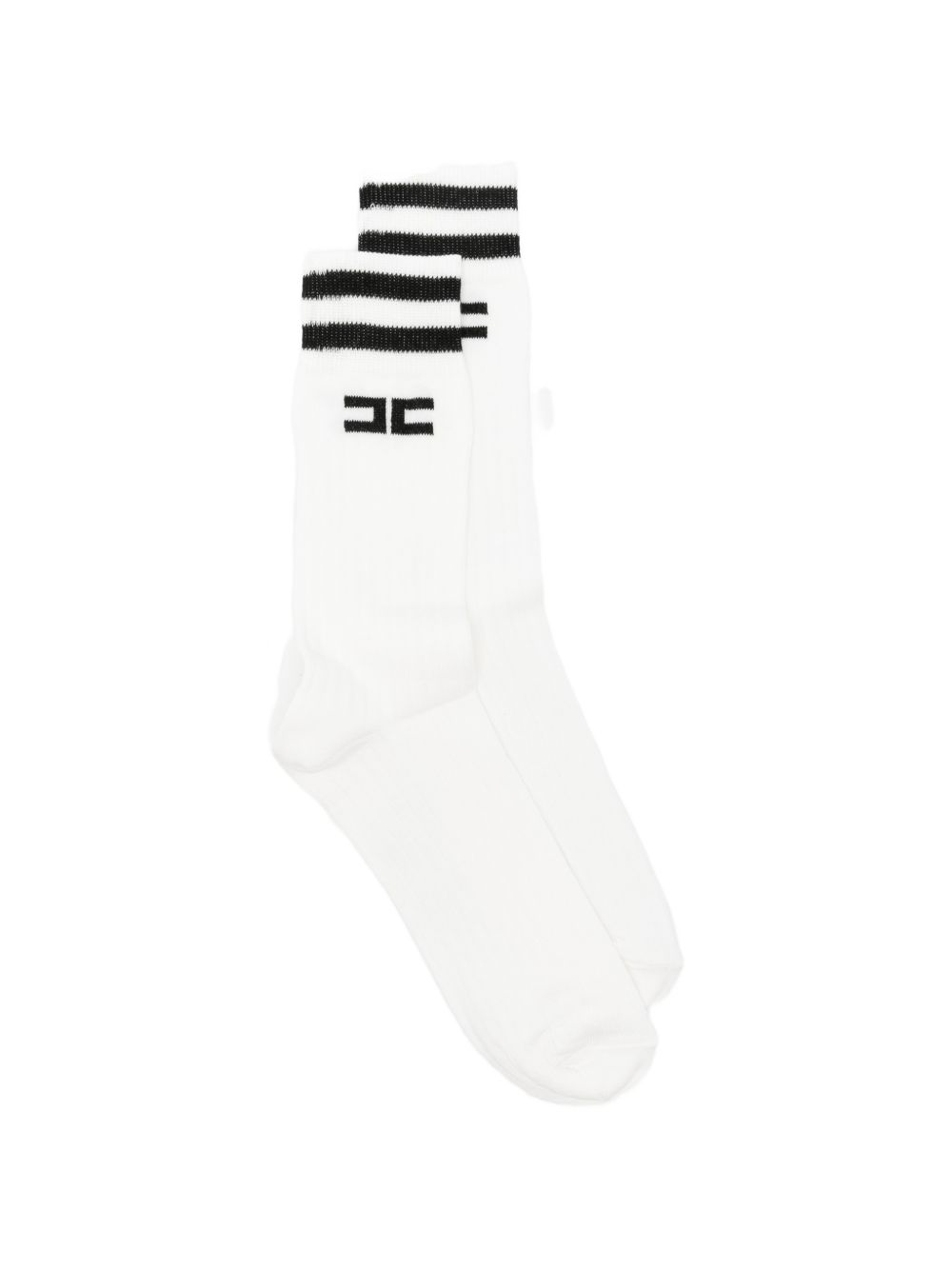 Calze bianco/nero per bambina EFCZ006CTV061 0077 Elisabetta Franchi Kids 