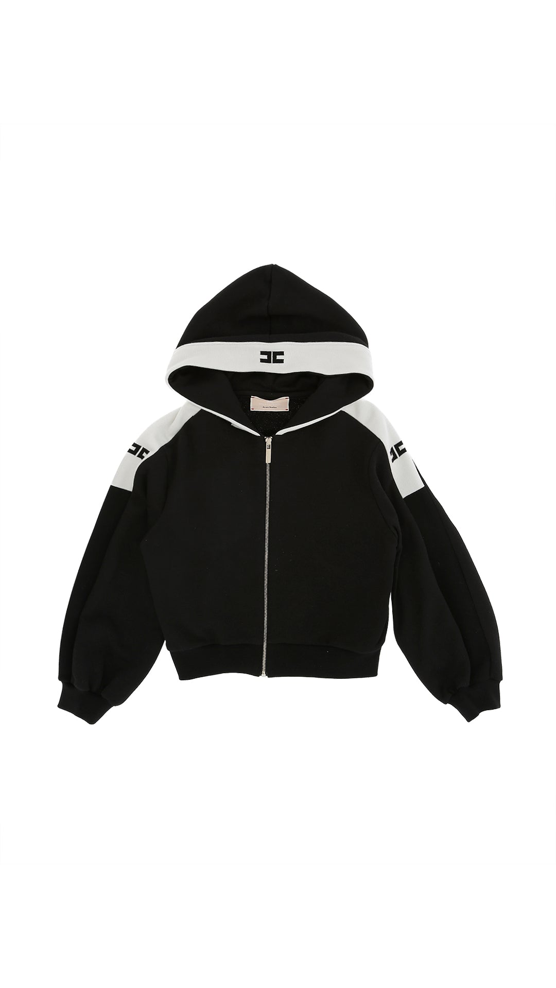 Felpa nera/bianca per bambina EFFE175CFF017 N101 Elisabetta Franchi Kids 