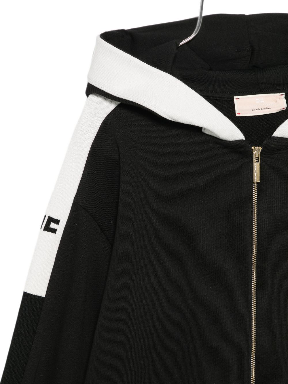Felpa nera/bianca per bambina EFFE175CFF017 N101 Elisabetta Franchi Kids 