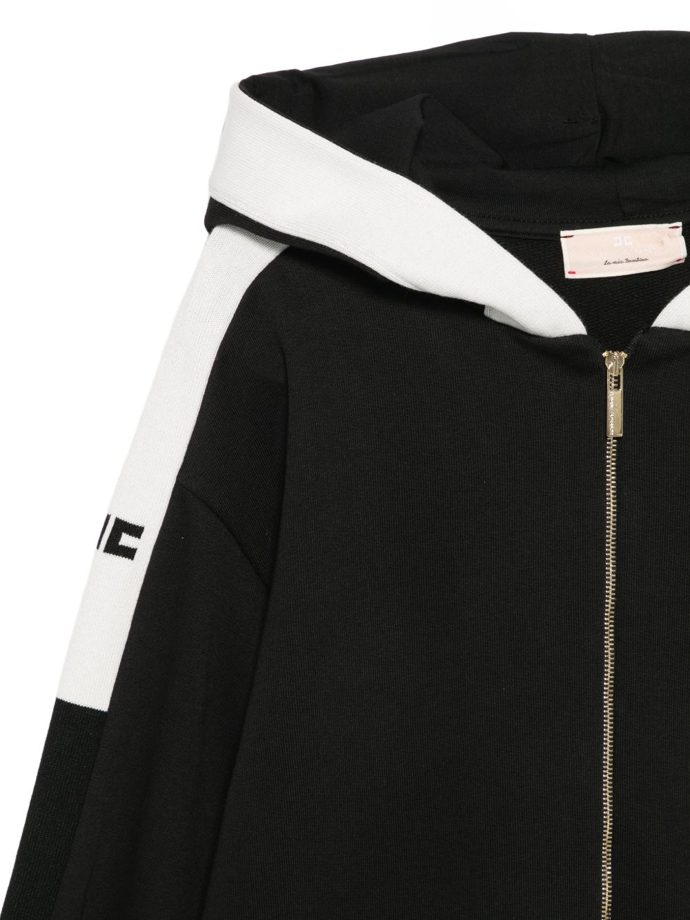 Felpa nera/bianca per bambina EFFE175CFF017 N101 Elisabetta Franchi Kids 