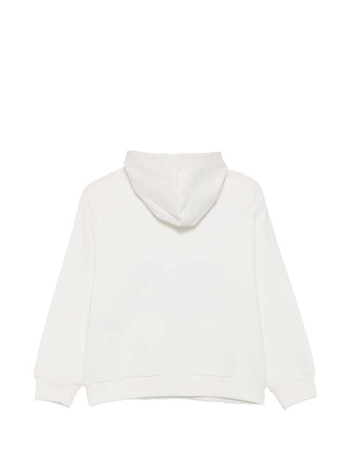 Felpa bianca per bambina EFFE177CFF017 0167 Elisabetta Franchi Kids 