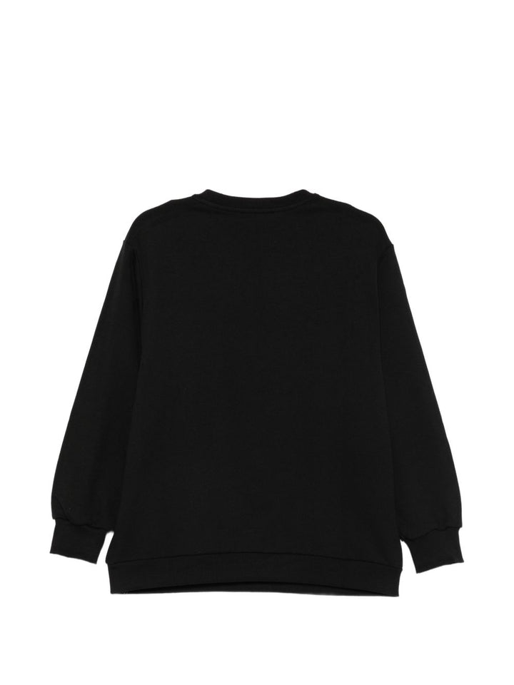 Felpa nera per bambina EFFE183CFF017 N000 Elisabetta Franchi Kids 