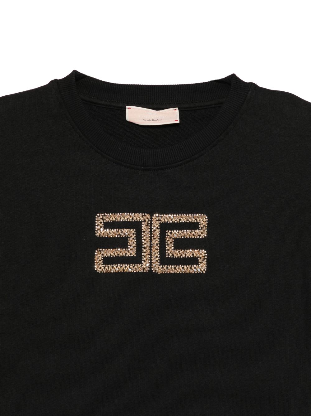 Felpa nera per bambina EFFE183CFF017 N000 Elisabetta Franchi Kids 