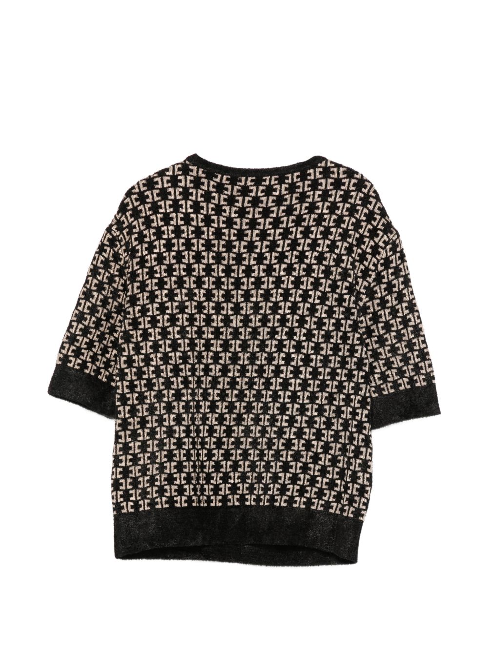 Maglione nero/beige per bambina EFMA200CFL149 D657 Elisabetta Franchi Kids 