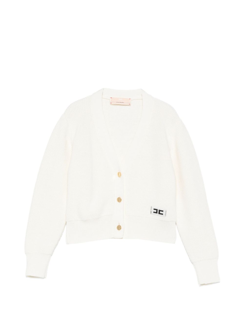 Cardigan bianco per bambina EFMA203CFL159 0077 Elisabetta Franchi Kids 