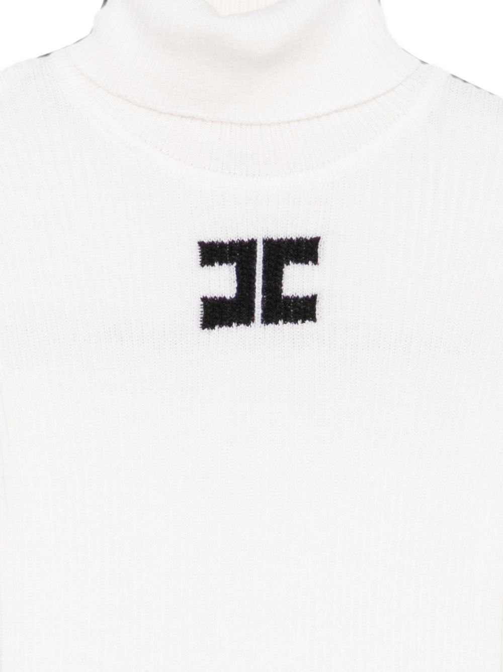 Maglia bianca per bambina EFMA210CFL012 0077 Elisabetta Franchi Kids 