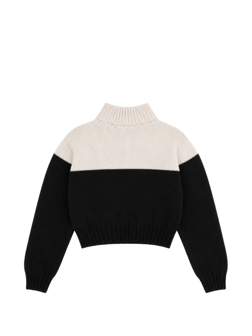 Maglione nero/bianca per bambina EFMA215CFL098 D748 Elisabetta Franchi Kids 