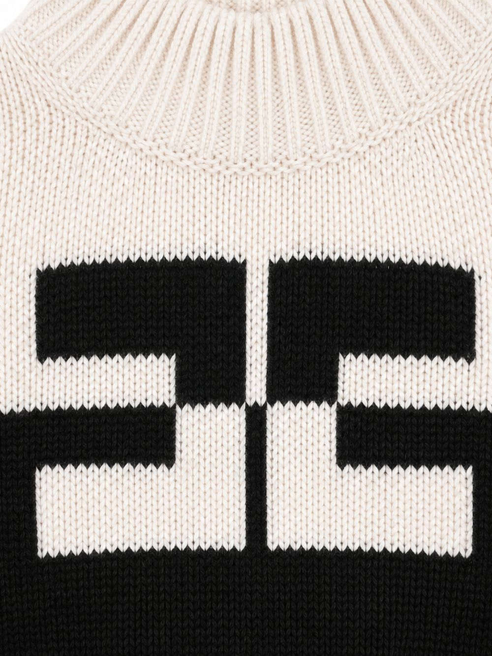 Maglione nero/bianca per bambina EFMA215CFL098 D748 Elisabetta Franchi Kids 