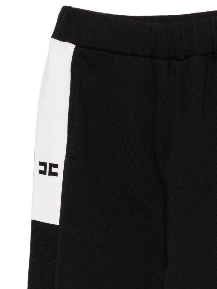 Pantalone nero/bianco per bambina EFPA327CFF017 N101 Elisabetta Franchi Kids 