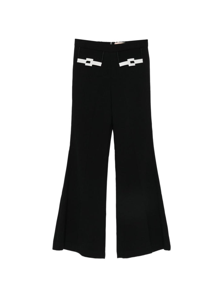 Pantalone nero per bambina EFPA3310FODER N101 Elisabetta Franchi Kids 