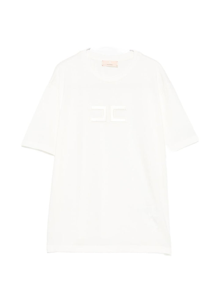 T-shirt avorio per bambina EFTS265CJE018 0004 Elisabetta Franchi Kids 