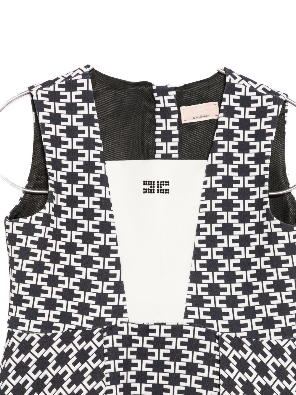 Abito nero/bianco per bambina EGAB2410GA039 D948 Elisabetta Franchi Kids 