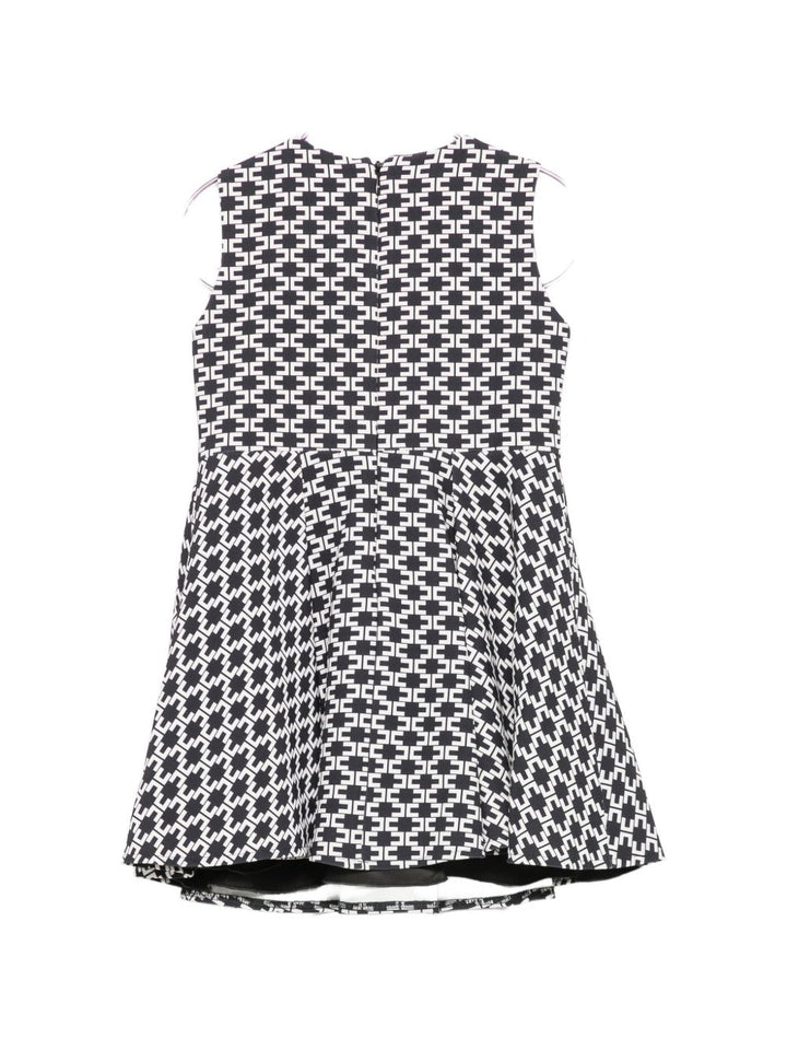 Abito nero/bianco per bambina EGAB2410GA039 D948 Elisabetta Franchi Kids 
