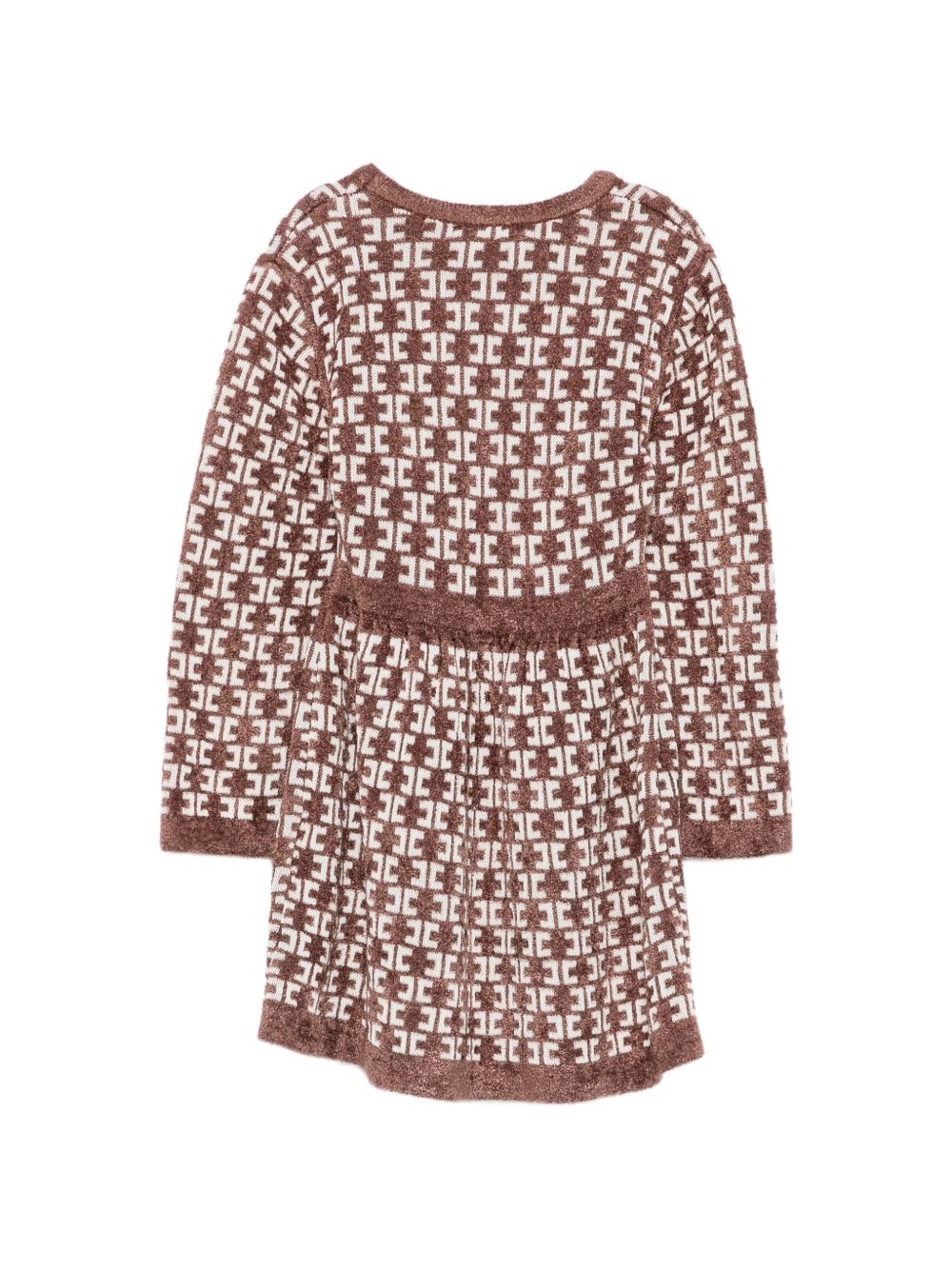 Abito marrone per neonata EGAB250CFL149 D662 Elisabetta Franchi Kids 