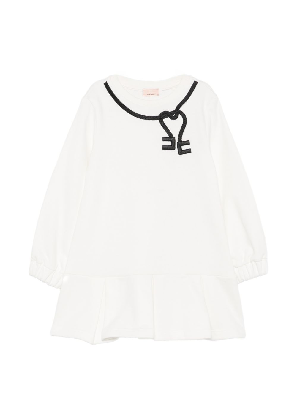 Abito bianco per bambina EGAB253CFF017 0077 Elisabetta Franchi Kids 