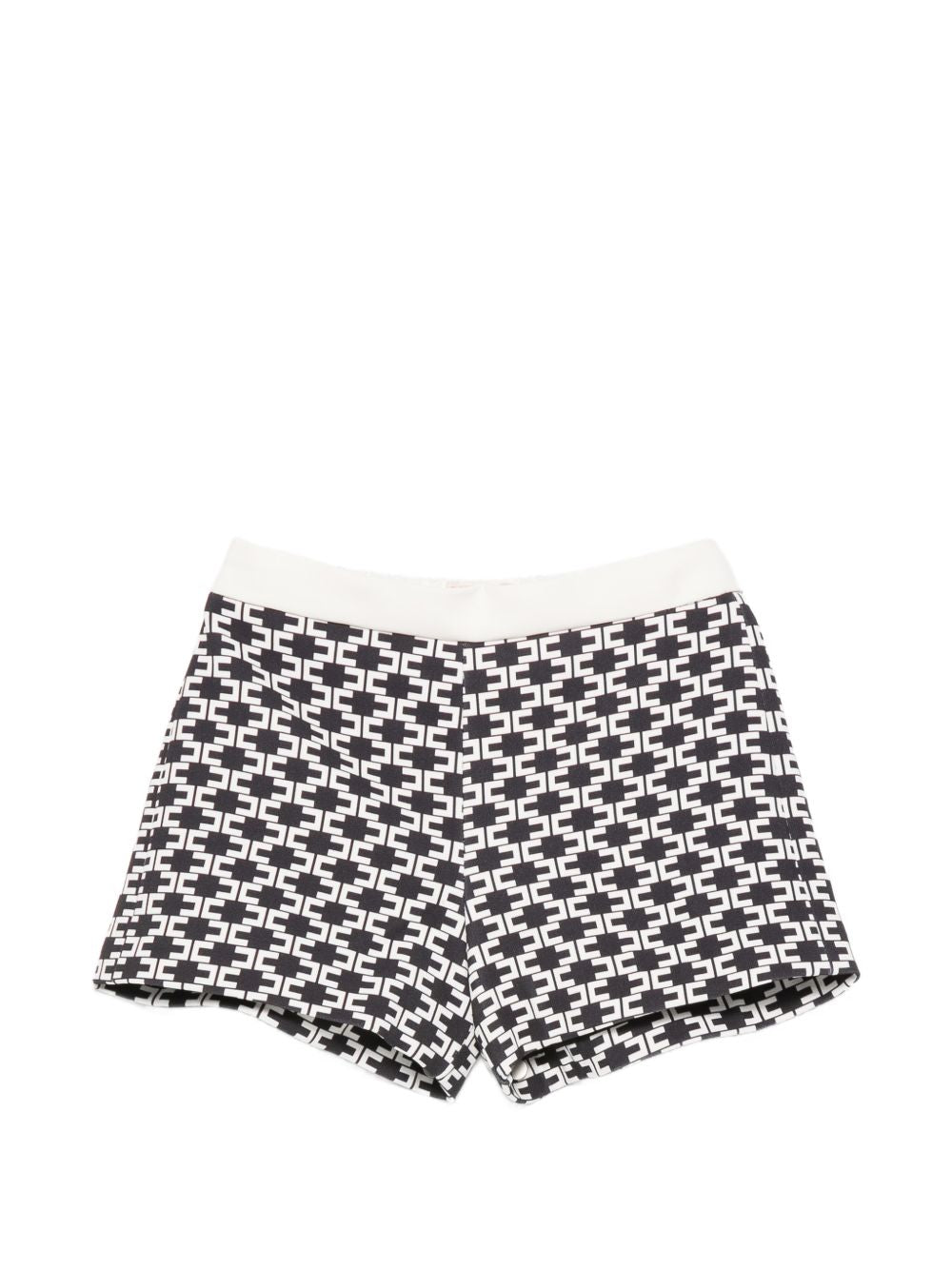 Bermuda bianco/nero per bambina EGBE0320GA039 D948 Elisabetta Franchi Kids 