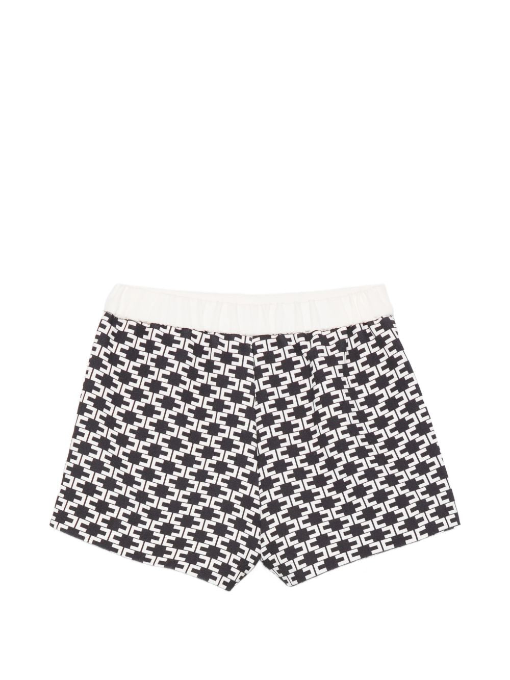 Bermuda bianco/nero per bambina EGBE0320GA039 D948 Elisabetta Franchi Kids 