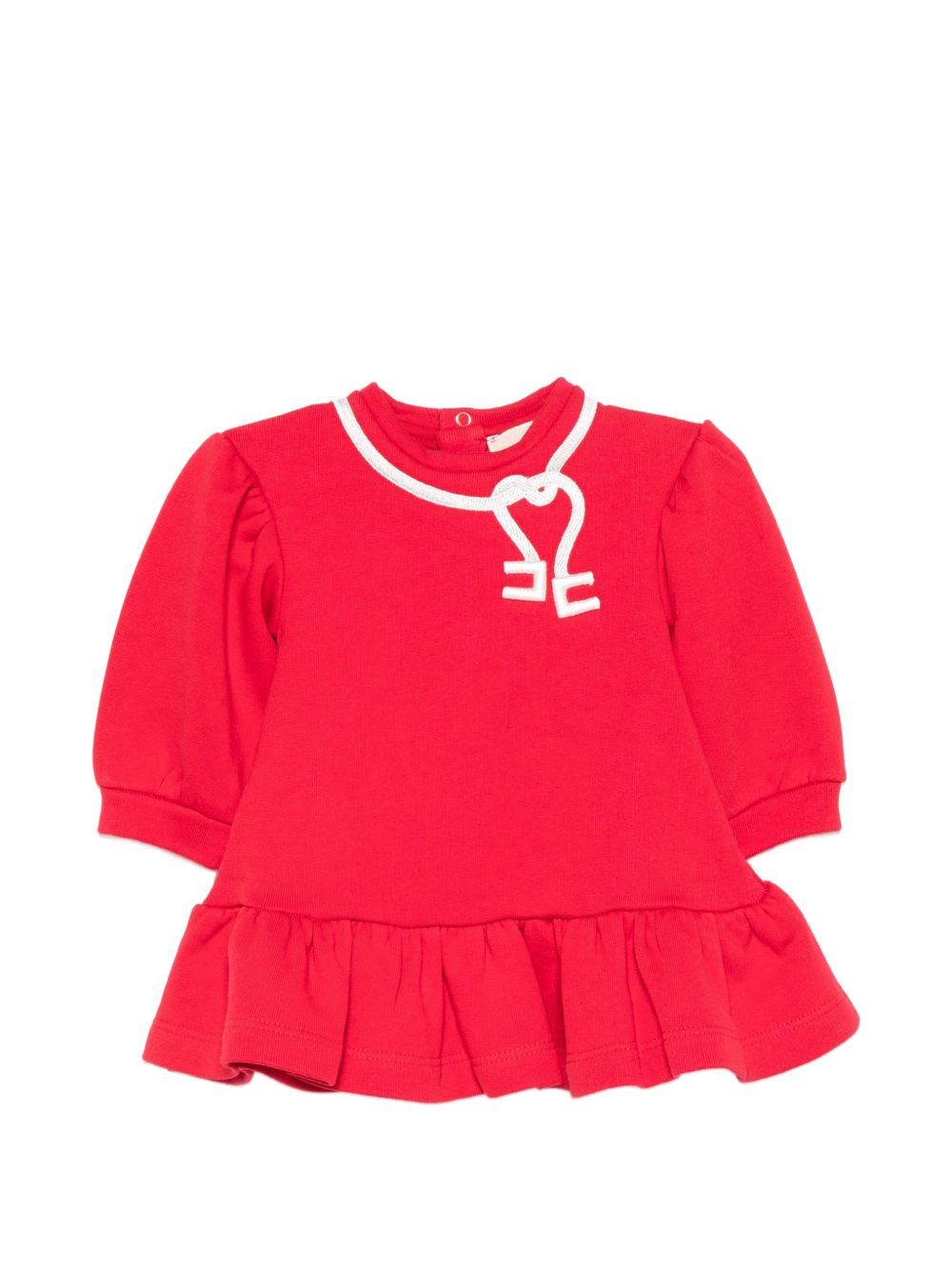 Abito rosso per neonata ENAB0790FF002 3038 Elisabetta Franchi Kids 