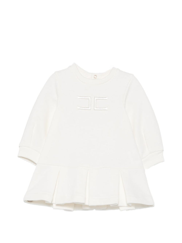 Abito avorio per neonata ENAB0800FF002 0004 Elisabetta Franchi Kids 