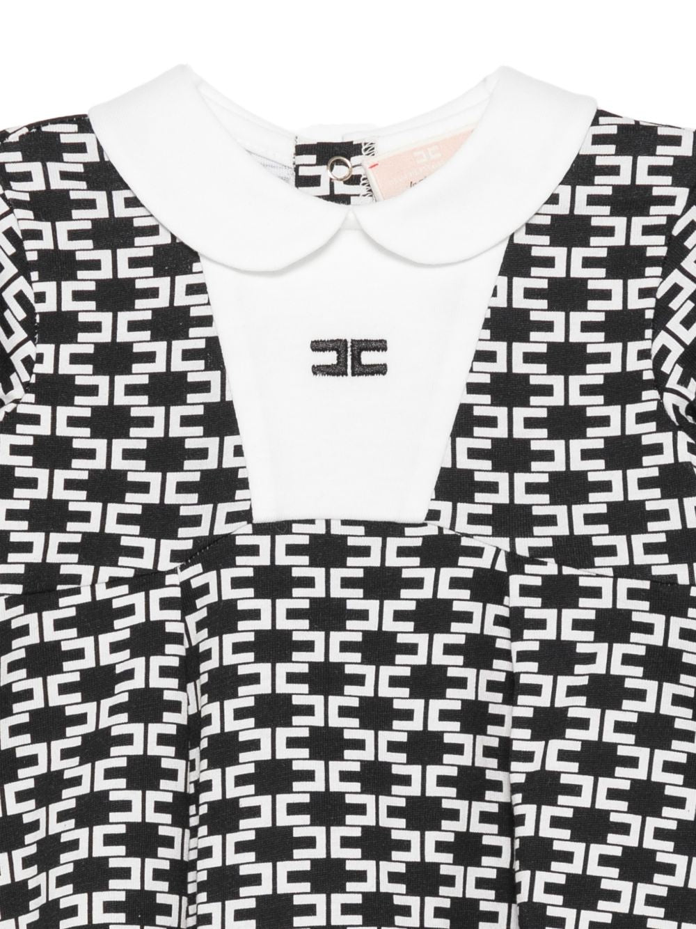 Abito bianco/nero per neonata ENAB0870JF054 D771 Elisabetta Franchi Kids 
