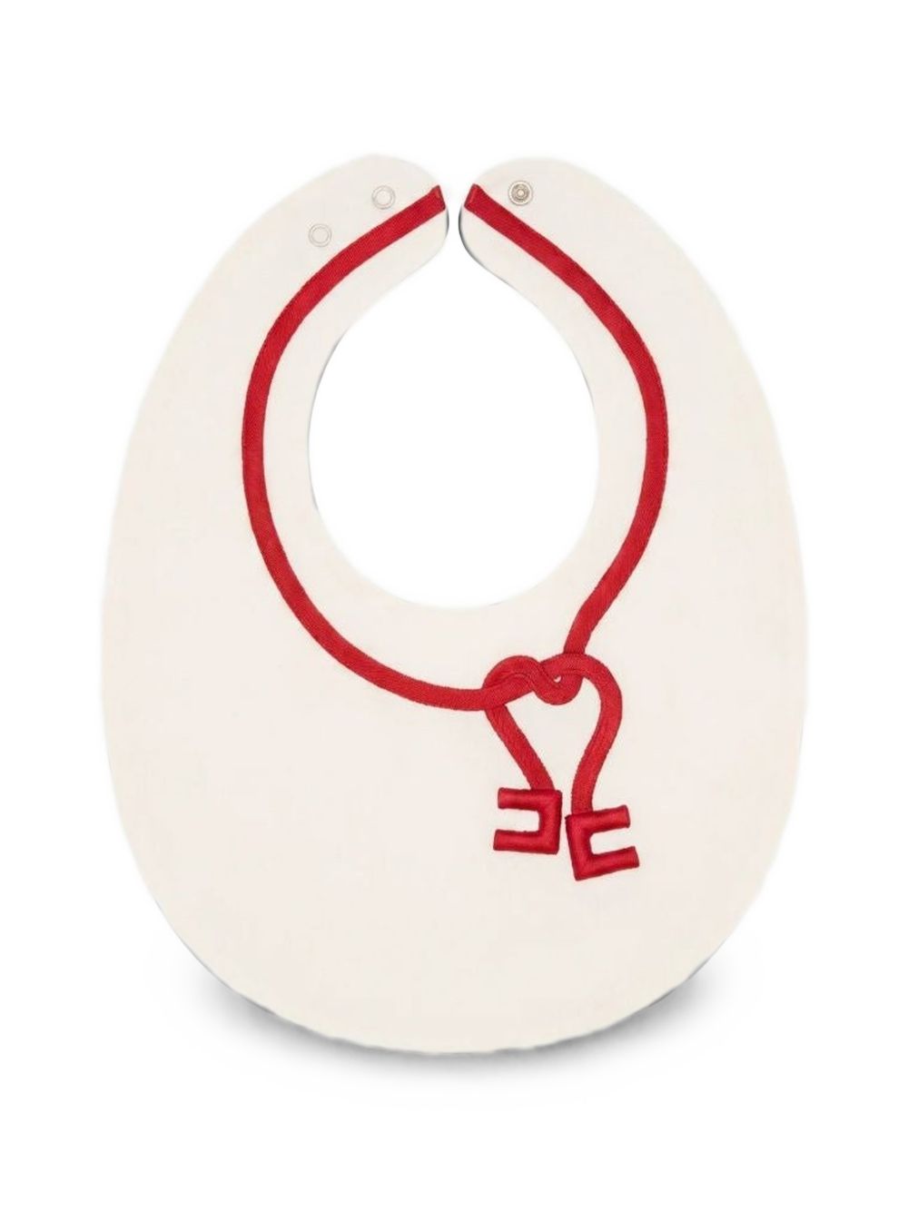 Bavaglio bianco per neonata ENBA0700JF054 0177 Elisabetta Franchi Kids 